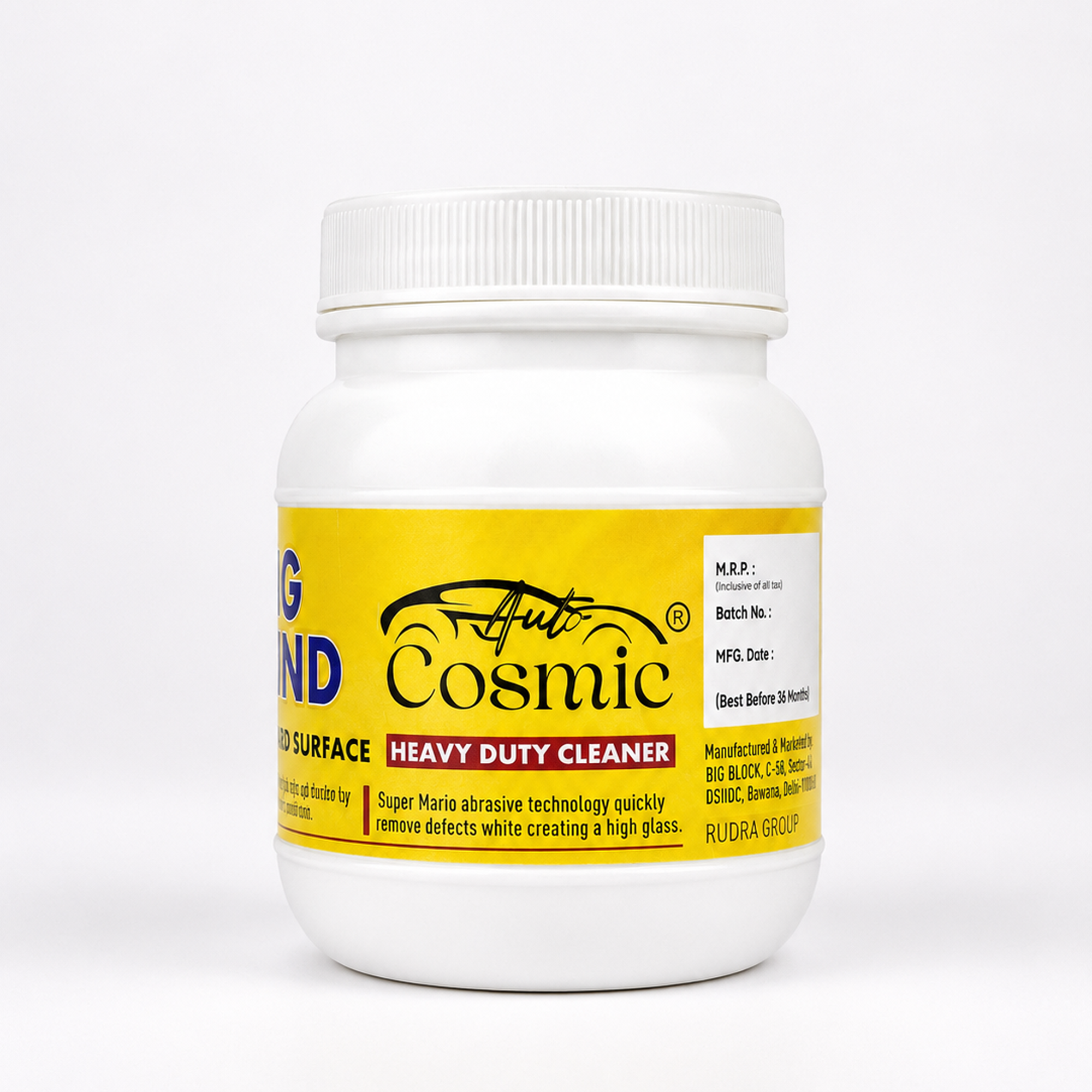 Auto Cosmic Rubbing Compound – Premium Paint Restoration & Scratch Removal Compound for Cars, Bikes, Glass & Painted Surfaces