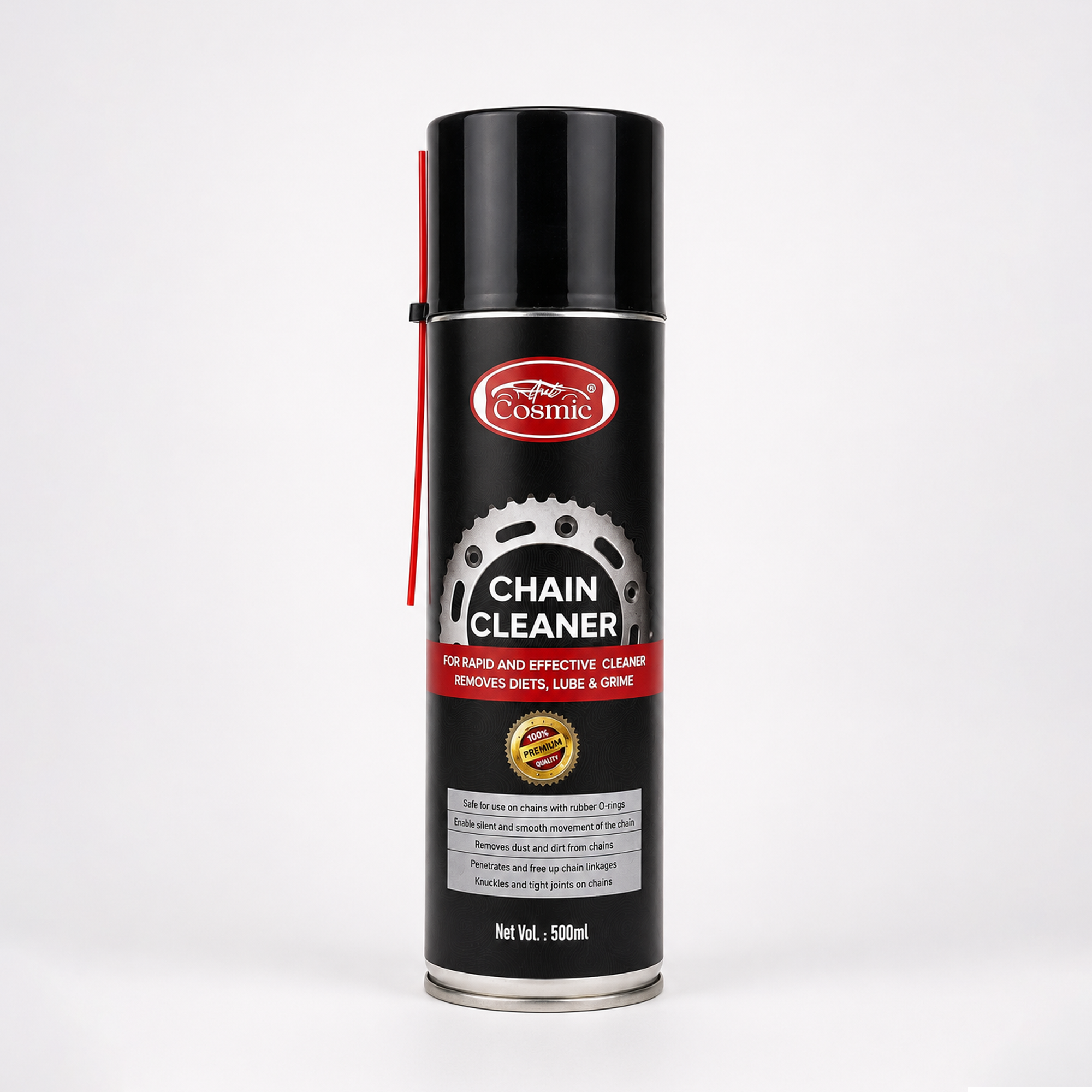 Auto Cosmic Chain Cleaner Spray – Fast-Acting Chain Degreaser & Dirt Remover for Motorcycles, Bicycles & Industrial Chains (500ml)