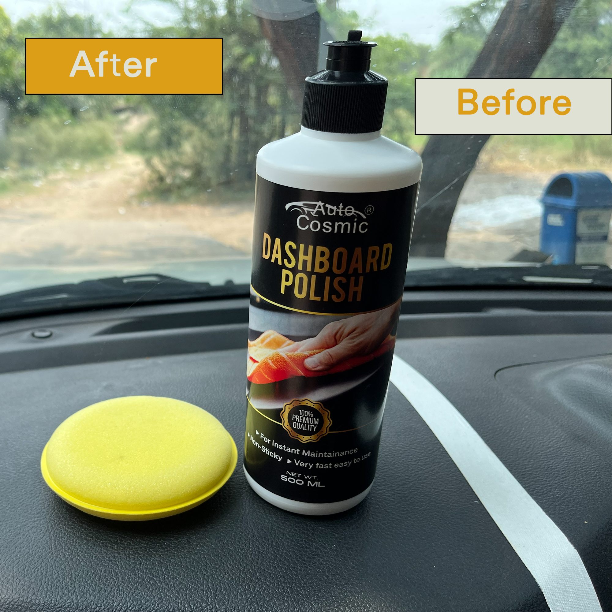 Auto Cosmic Dashboard Polish – Premium Interior Dashboard Shiner & Protectant for Cars, SUVs & Commercial Vehicles (500ml)